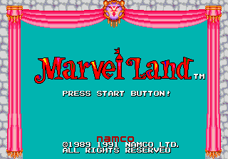 Marvel Land Title Screen